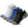 Sport Compression Running Socks Cushioned for Men and Women Ankle Low Cut Athletic Sock with Arch Support