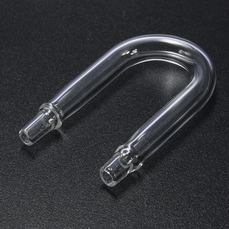 Aquarium CO2 Diffuser Check Valve U Shape Glass Tube Suction Cup for 4x6mm Tube