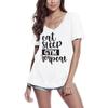 Women's Novelty T-Shirt Eat Sleep Gym Repeat - Funny Gym Tee Shirt