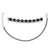 [R3907] - Silver Bracelet 'Sissi' Black Silver (rhodium) - 2 Mm