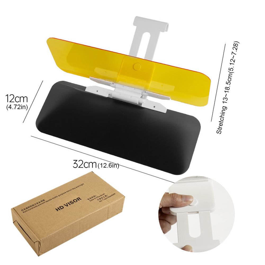 Adjustable Sun Blocker Anti-UV HD Anti Sunlight Dazzling Goggle Fold Flip Down Clear View Visor HD Day Night Anti-Dazzle Goggles