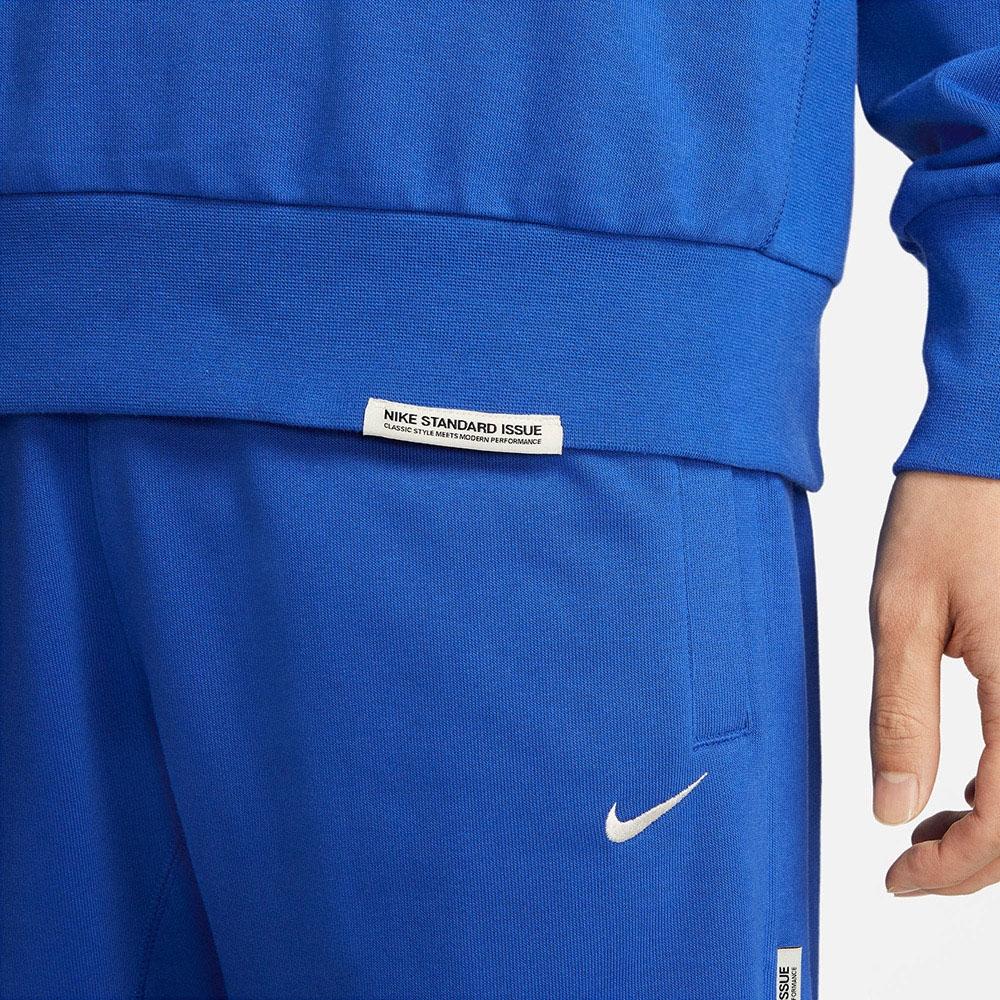Nike Standard Issue Sports Casual Crew Neck Sweatshirt Men Tops Game-Royal-Blue DQ5821-480