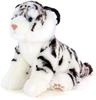 Carolata White Tiger Plush Toy Animal Realistic Animal Toy Doll Gift Present Birthday Christmas Present (Baby/Realistic Family/Soft Touch) (Twice