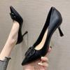 7-High Heels Women's Autumn Pointed-toed Stiletto Single Shoes Women's One-pedal Lazy Shoes Trendy and Comfortable