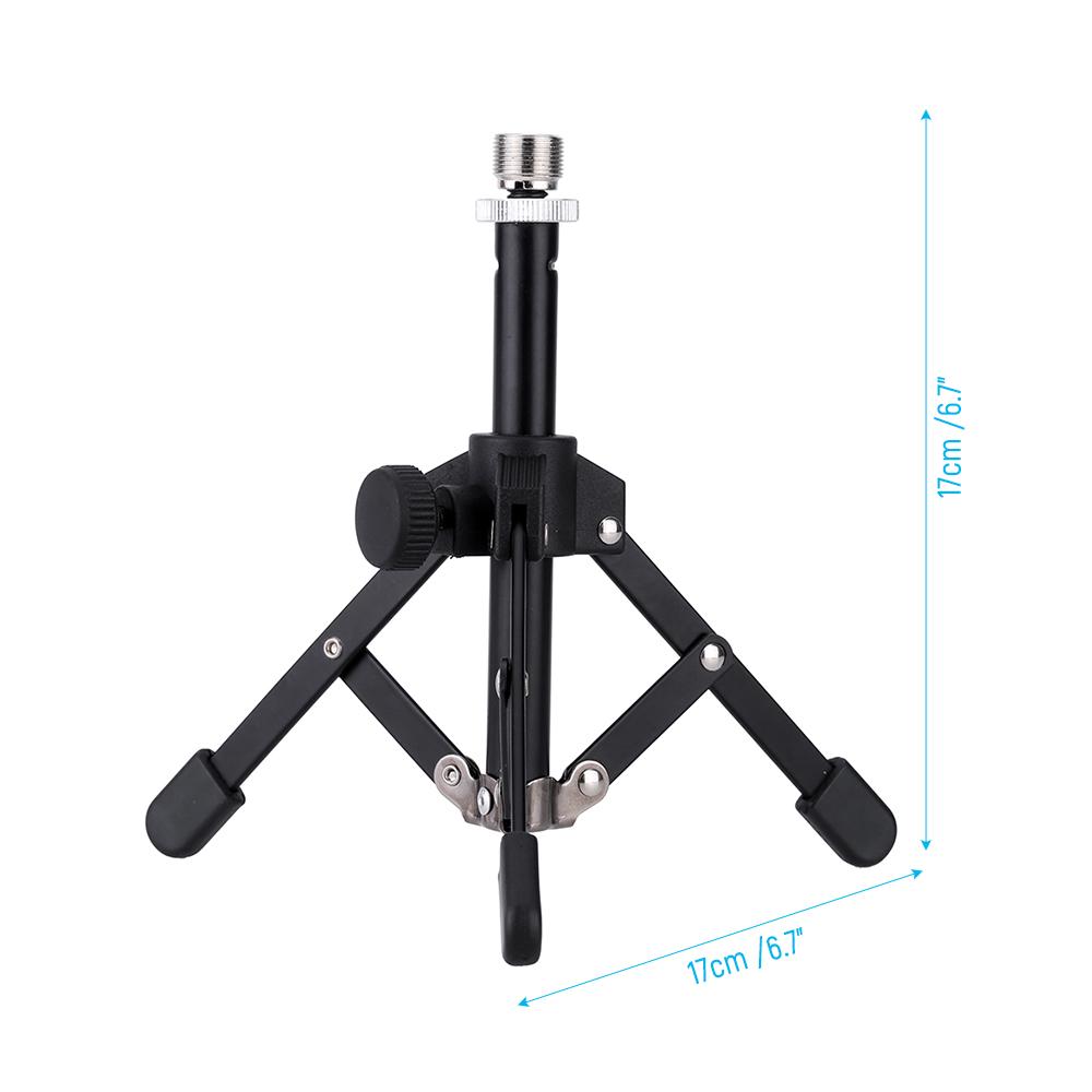 MS-12 Mini Foldable Desktop Tabletop Tripod Microphone Mic Stand Holder