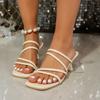 Fashion Women High Heel Sandals Summer Casual Female Shoes Woman Square Heel Open Toe Ankle Strap Ladies Sandalias Wedge Shoe 2025 New