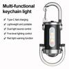 Mini Flashlight 5 Lighting Modes Dual Light Source Waterproof Rechargeable Keychain Flashlight Camping LED Torch