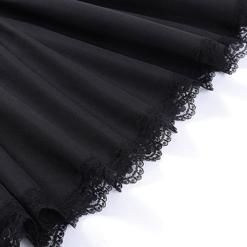 AltGoth Vintage Gothic Princess Dress Women Dark Harajuku Lace Up Cross Corset Dress Streetwear Partywear Lolita Dress Female