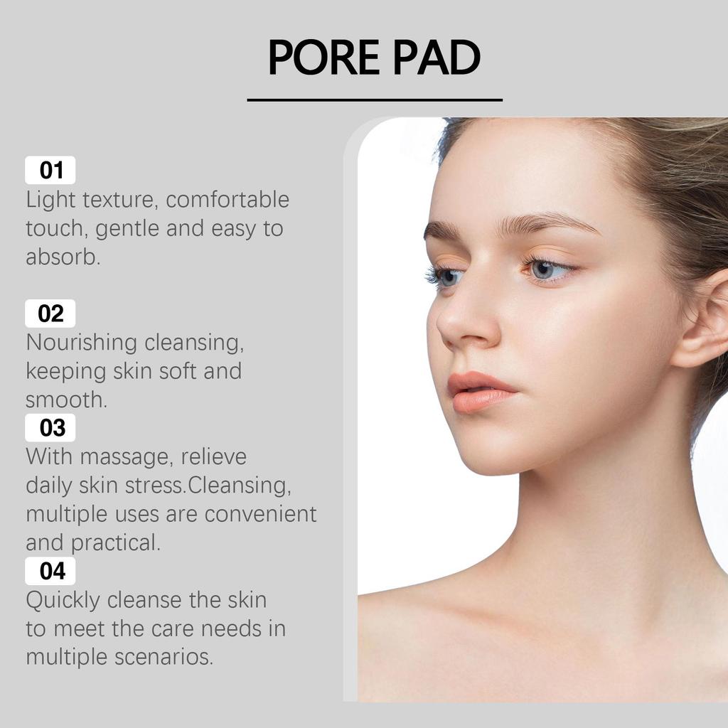 Salicylic Acid Pore Cleansing Cotton Pads, Containing Lactic Acid and Salicylic Acid, Specially Designed for Exfoliation and Pore Care (70 Pieces)