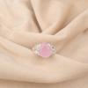 Натуральный камень Розовый Халцедон Ювелирные изделия из серебра 925 пробы Ручной работы Кольцо в стиле бохо RR-46-18
