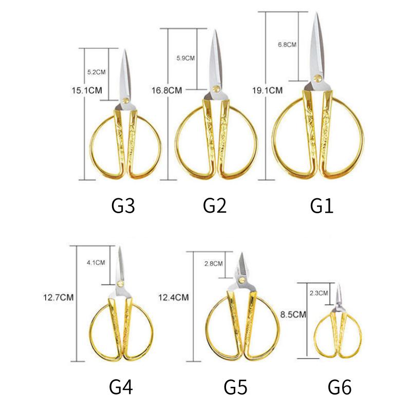 Retro Stainless Steel Tailor Sewing Scissors Fabric Needlework Cutting Cutter Durable High Steel Vintage Shears Scissors