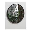 Mirrored Wall Clock (with Silver Numerals)