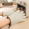 1PCS Anti-scald Thickened Silicone Gloves Heat Resistant Microwave Oven Baking Gloves BBQ Gloves Anti-slip Heat Insulation Mitts