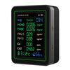 Air Quality Tester CO2 HCHO TVOC PM2.5 PM10 Temperature Humidity Sensor TFT Screen Air Quality Detector Black