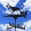 Metal Weather Vane Retro Rooster Dog Bird Wind Vane Black Animal Weather Vane Wind Direction Indicator for Roof Outdoor Farm Yard Garden Gazebo Decor