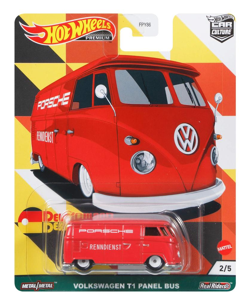 Hot Wheels Car Culture Deutschland Design - Volkswagen T1 Panel Bus GRJ71