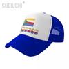Mesh Cap Hat Comoros Letter Flag Emblem Trucker for Unisex WoUnisex Born All the People Retro Baseball Caps Cool