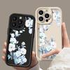 For iPhone 16 Pro 15 Pro Max 14 13 12 11 XS XR 8 7 Case Cover Flower Pattern Matte TPU Shockproof Soft Silicone Phone Shell