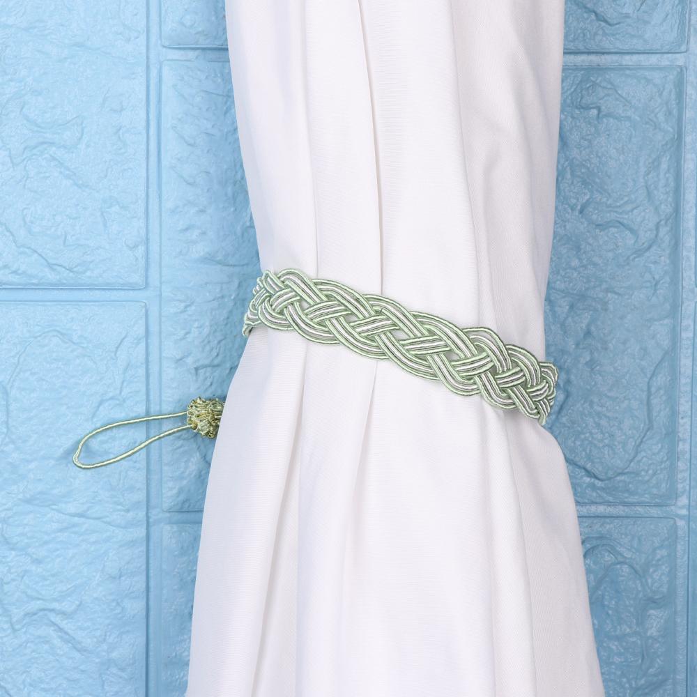 Practical Modern Hold Braided Tiebacks Curtain Holder Rope Satin Voile Strap Tie Backs