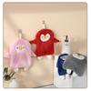 25cm*30cm Penguin Hand Towel Cute Coral Velvet Cartoon Home Bathroom Children's Hanging Absorbent Towel