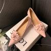 Fashion New Spring Sheepskin Women Shoes Shallow Flower Pointed Toe Women Pumps Shoes for Women Zapatos De Mujer Ladies Shoes Stiletto