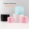 Double Layer Frosted Cream Jar: 5g-50g Refillable Travel Container for Cosmetics