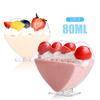 Heart Shaped Disposable Cups Pudding Jelly Mousse Ice Cream Cup Appetizer Bowl For Home Dessert Shop Food Container Plastic Cups