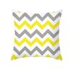 45x45cm Fashion Yellow Geometric Printing Pillowcase Sofa Hotel Office Seat Lumbar Cushion  Cover Home Decoration