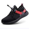 Fashion Labor Protection Shoes Anti-hit Anti-puncture Steel Head Flying Fabric Wear Resistant Oil Anti-slip Work Site Safety Shoes H94