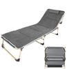 Chaoxinyizu Folding Bed Camping Cot Simple Bed with Mattress and No Assembly 4 Levels of Ultra Quiet Lunch For Indoor and Outdoor Load 160kg Pillow,