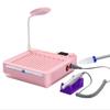 3 In 1 98W Nail Vacuum Dust Suction Collector Cleaner with LED Lamp Nail Drill Pen Manicure Machine Bits for Gel Polish Removing