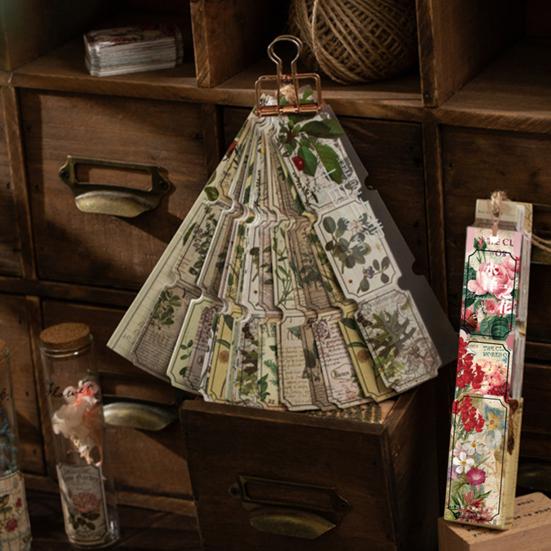40 шт. DIY виниловые наклейки легко наклеиваются, отличные самоклеящиеся винтажные ботанические дневниковые заметки, канцелярские наклейки, материал для наклейки