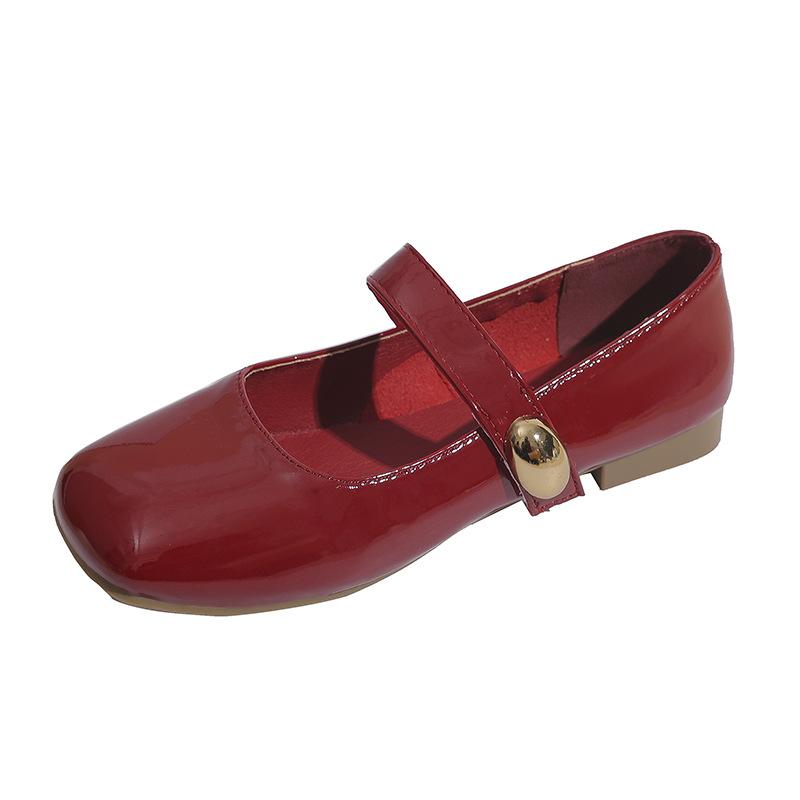 Xiaoxiangfeng Single Shoes 2025 New Doudou Shoes Soft-soled Single Shoes Mary Jane Shoes Lightweight and Breathable Grandma Shoes Small Leather Shoes