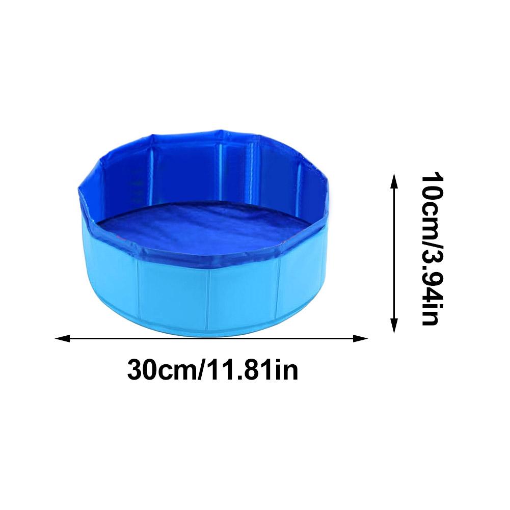 Foldable Dog Bath Swimming Pool Cat Pool Toy With Fish-Water Endless Self Play Interactive Cat Toys Pet Cleaning Water Basin