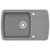 VidaXL Kitchen Sink In Granite Single Bowl Grey Kitchen Home Decor 142945