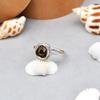 925 Sterling Silver Bicolor Rare Raw Tourmaline Gemstone Ring Size 5.75 US