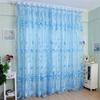 Polyester Drape Curtain Printed Sheer Curtains Tulip Window Screen  Home Decoration Supplies