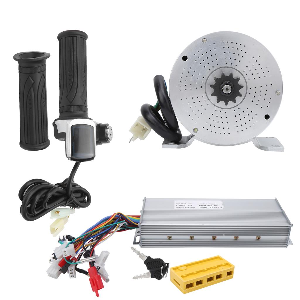 48V 2000W Electric Brush Motor with Controller Kit E‑Bike Conversion Accessory Set