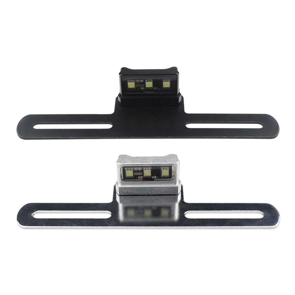 Motorcycle Electric Vehicle Mudguard License Bracket Plate Holder with LED Light Equipment Accessories Brackets