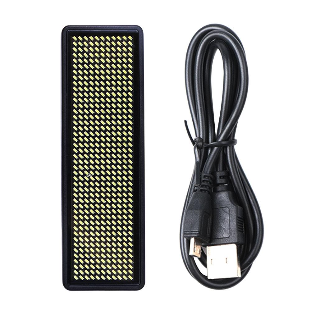 Mini LED Digital Programmable Rechargeable Scrolling Name Message Tag Sign