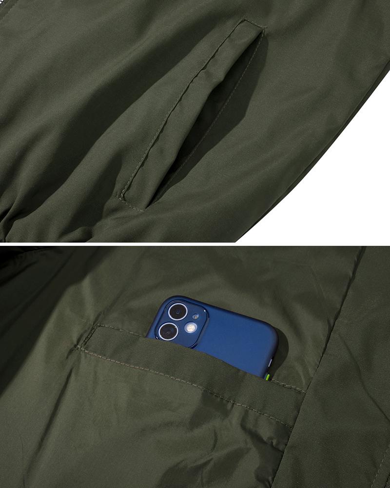 USA Size Men's Lightweight Bomber Jacket for Spring Autumn - Casual Flight Pilot Varsity Baseball Coat