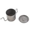 400ml Pour Over Kettle Gooseneck Coffee Kettle Ti Folding Handle Water Kettle with Lid