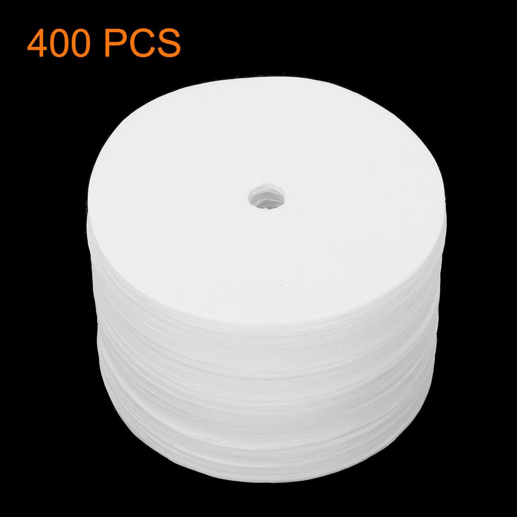 uxcell Round Paper Coffee Filters with Holes, 3.74" OD, for Espresso Makers, Cafes, and Offices, Pack of 400, White
