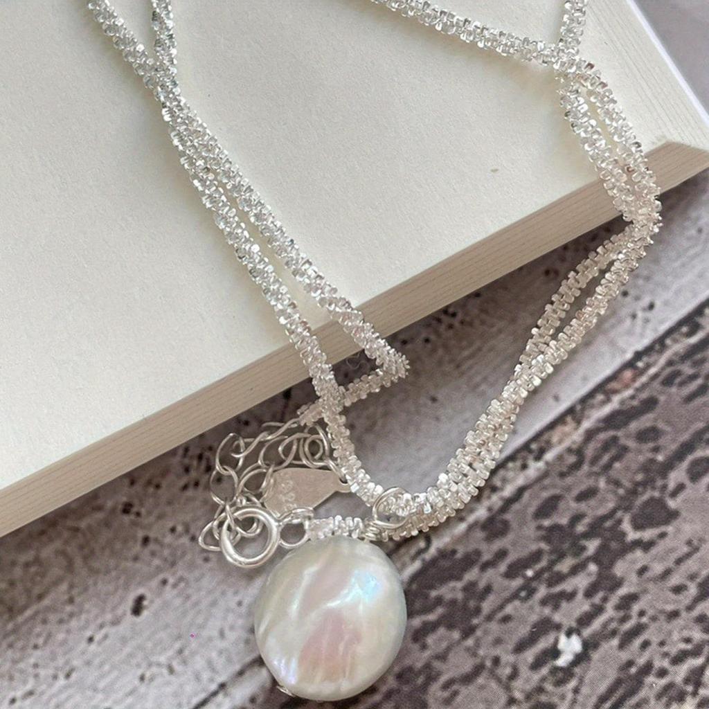 1 Pc Pearl Pendant Necklace, Minimalist Light Luxury Style Necklace, Suitable for Daily Wear