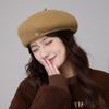 Woolen French Beret Hats Women's Autumn Winter Wool Artistic Retro Painter Hat Warm Bud Caps