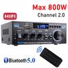 Audio Karaoke Amplifier AK45 HiFi Digital Amplifier Max Power 90Wx2 Channel 2.0 Bluetooth Surround Sound AMP Speaker for Home Car