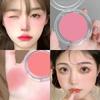 Monochrome Waterproof Blush Tray Natural Highlight Brightening White Vitality Girl Blush Powder Tray Lying Silkworm Repair Lasting Setting Makeup