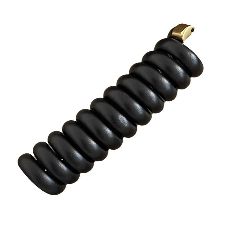 Japanese Style Elastic Hair Tie - Versatile Telephone Cord Ring for Braiding & Ponytails - Women's Hair Accessories