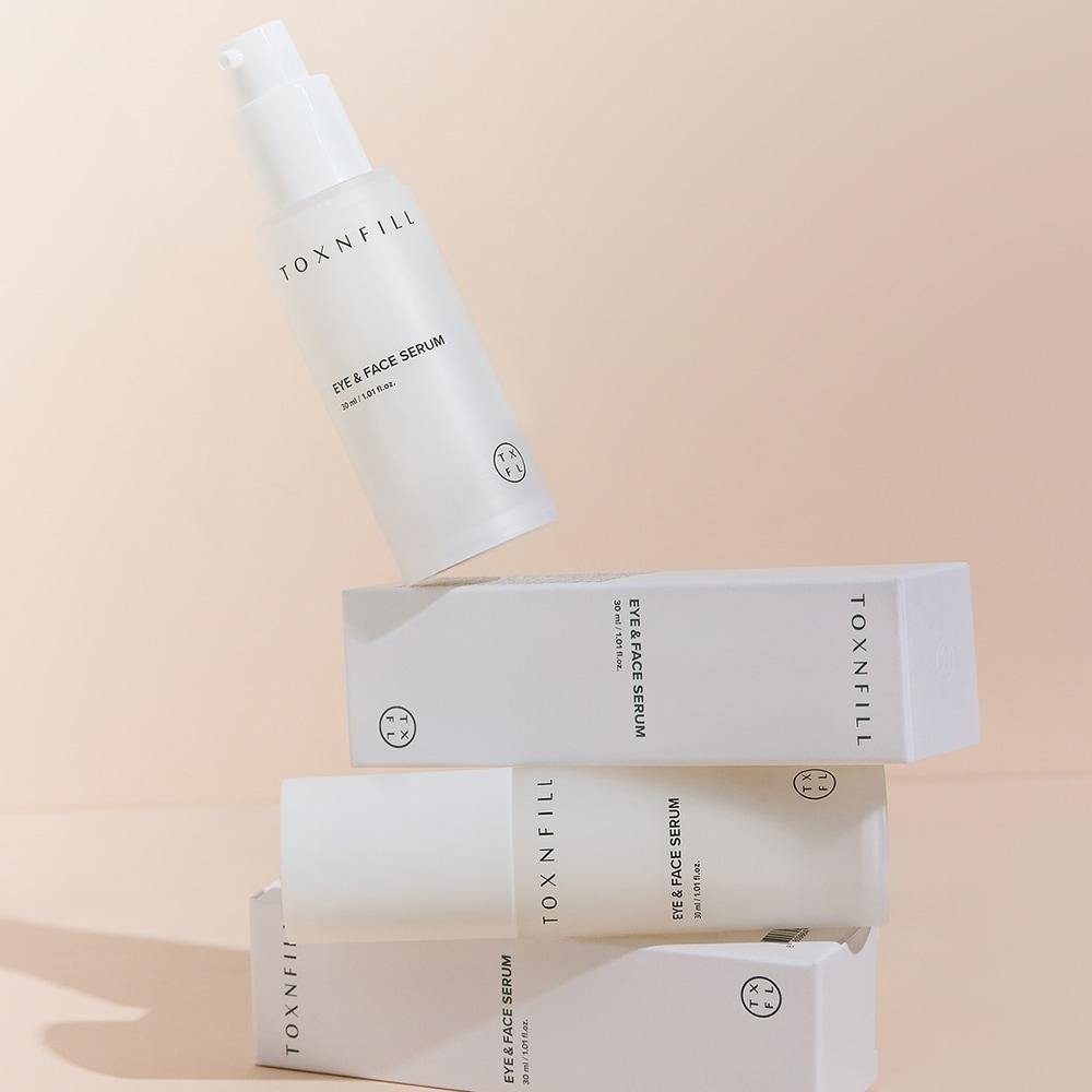 Tox & Peel Eye & Face Serum 30ml (hand Mirror Included)