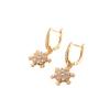 Snowflakes Shape Dangle Earrings for Women 2025 New Fashion Earring Golden Wedding Party Jewelry Accessories Gifts